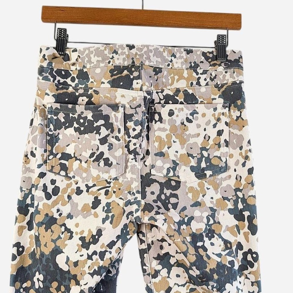 NWT SPANX Jean-ish Ankle Legging Abstract Floral Tummy Control Five-Pocket - M - Picture 4 of 7